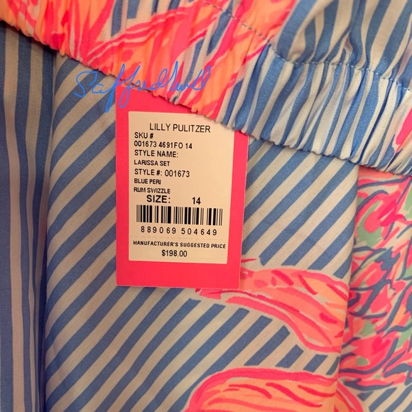 💃NWT Lilly Pulitzer 14 LARISSA Dress Skirt Set 💃 - Picture 8 of 8